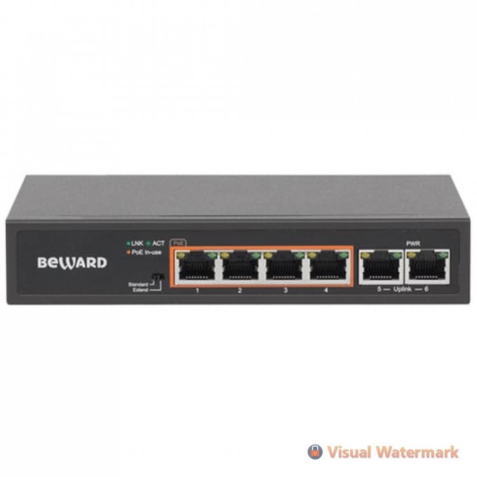 Коммутатор BEWARD ST-6HP4 Коммутатор BEWARD ST-6HP4